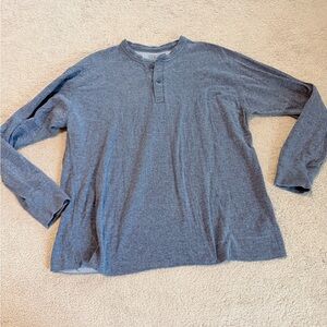 LL Bean quarter button top